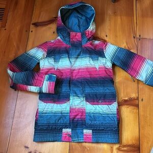 BURTON Women's S Dryride Cassidy Ski & Snow Jacket Apron Picnic Blanket Print